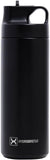 Hydrobrew Double Wall Insulated Sports Water Bottle 550ml - Black