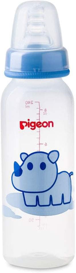 Pigeon Decorated Animals Plastic Bottle 240ml - Assorted