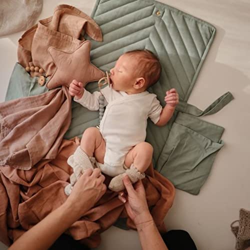 Mushie Portable Changing Pad Blush - Laadlee