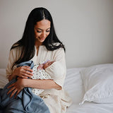 Mushie Swaddle - Black Daisy - Laadlee