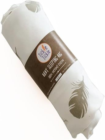 Tickle Tickle Organic Cotton Sleeping Bag with Feet - Fauna - Laadlee