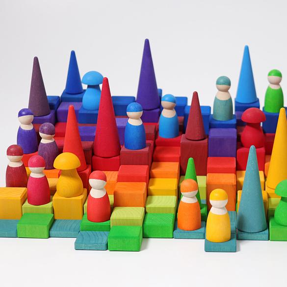 Grimm's Large Stepped Counting Blocks - Laadlee