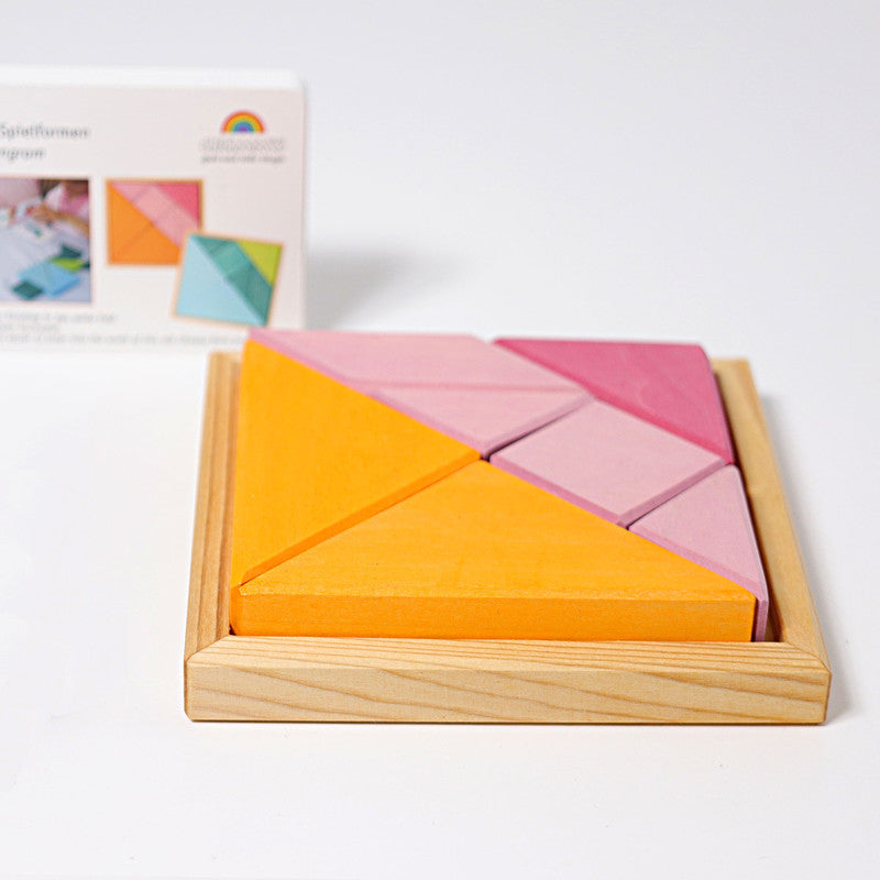 Grimm's Tangram Pink-Orange