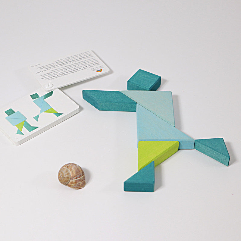 Grimm's Tangram Turquoise