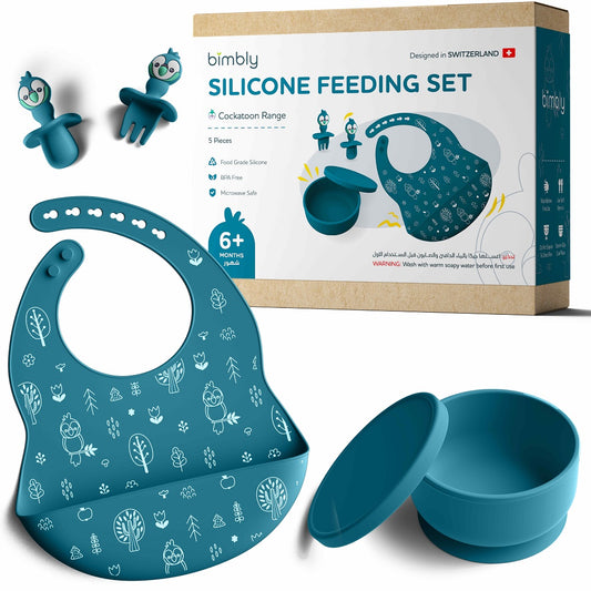 Bimbly 5-in-1 Baby Feeding Set - Dark Blue