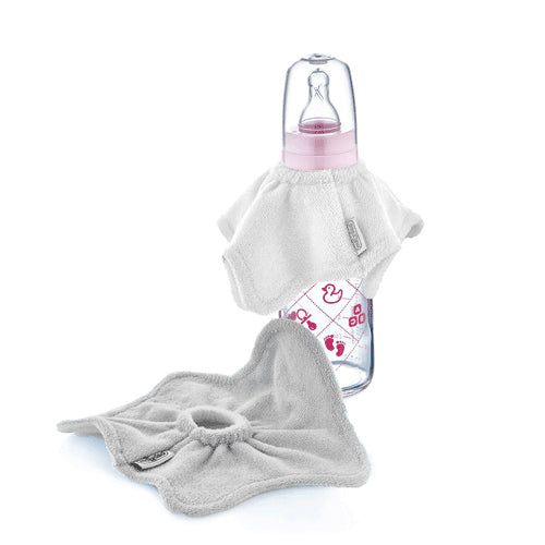 Babyjem Baby Bottle Bib - Pink - Laadlee