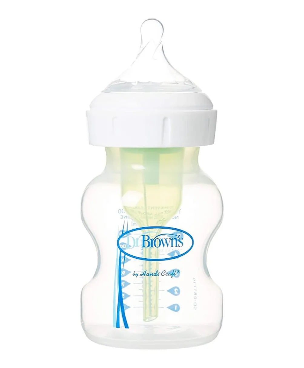 Dr. Brown's Glass Wide Neck Options+ Bottle 150ml - Laadlee