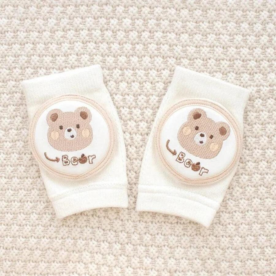 Pikkaboo Soft Crawl Baby Knee Pad - Bear