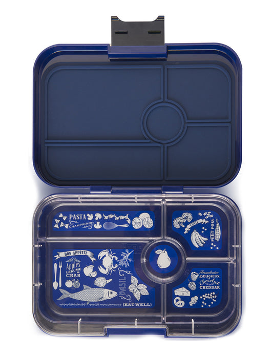 Yumbox Tapas 5 Compartment Bon Appetit Tray - Portofino Blue