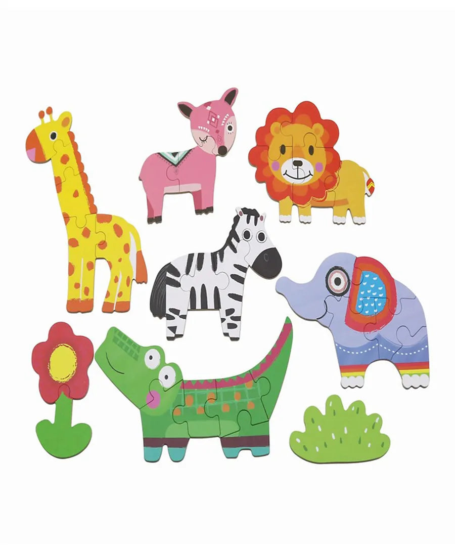 Andreu Toys My First Puzzle 6 In A Box Jungle - Laadlee