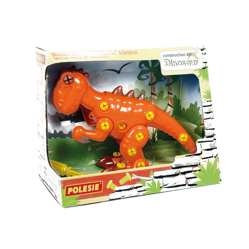 Polesie Tyrannosaur Take Apart Dinosaur Construction Set - Orange - Laadlee