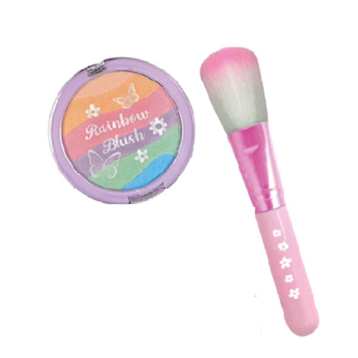 Hot Focus Tie Dye Butterfly Blush & Brush Beauty Cosmetic Set