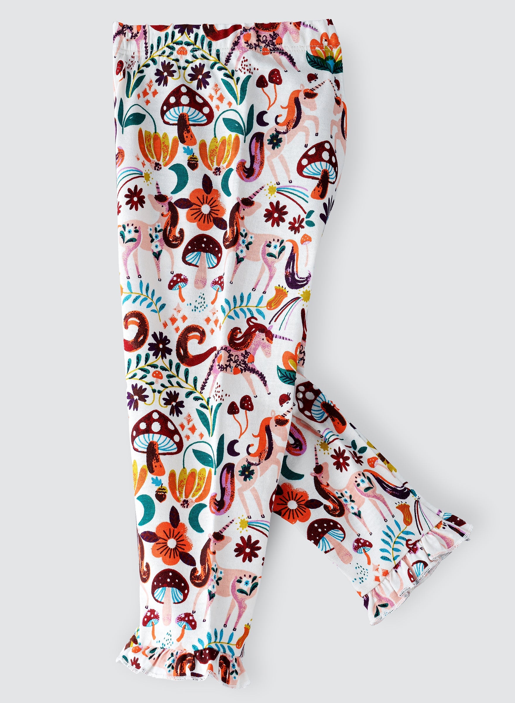 Jelliene All Over Printed Knit Sweat Pants - Unicorn - Laadlee