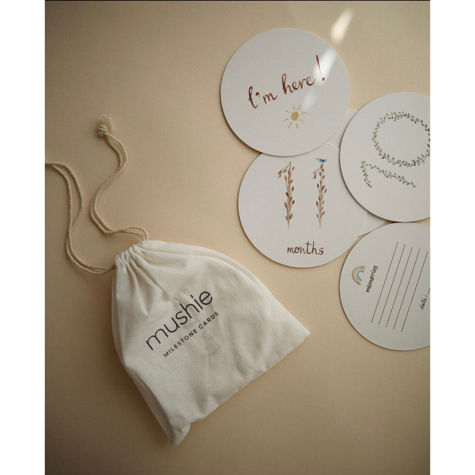 Mushie Milestone Cards - Laadlee