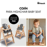 Hauck Highchair Baby Seat Pad - Dark Grey