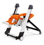 Peg Perego Siesta Follow Me Multifunction Ultra Compact High Chair - Arancia/ Orange