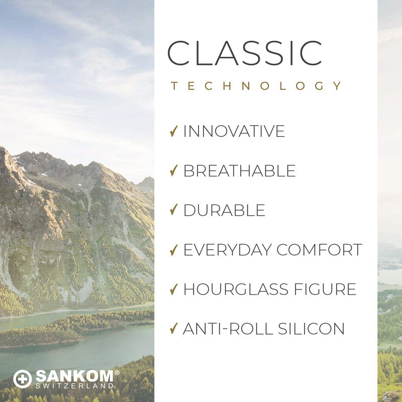 Sankom - Patent Short Shaper with Lace - Beige - Laadlee