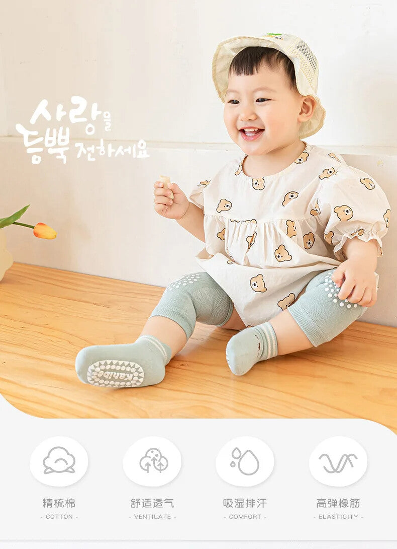 Pikkaboo Soft Crawl Baby Crawling Set - Mint