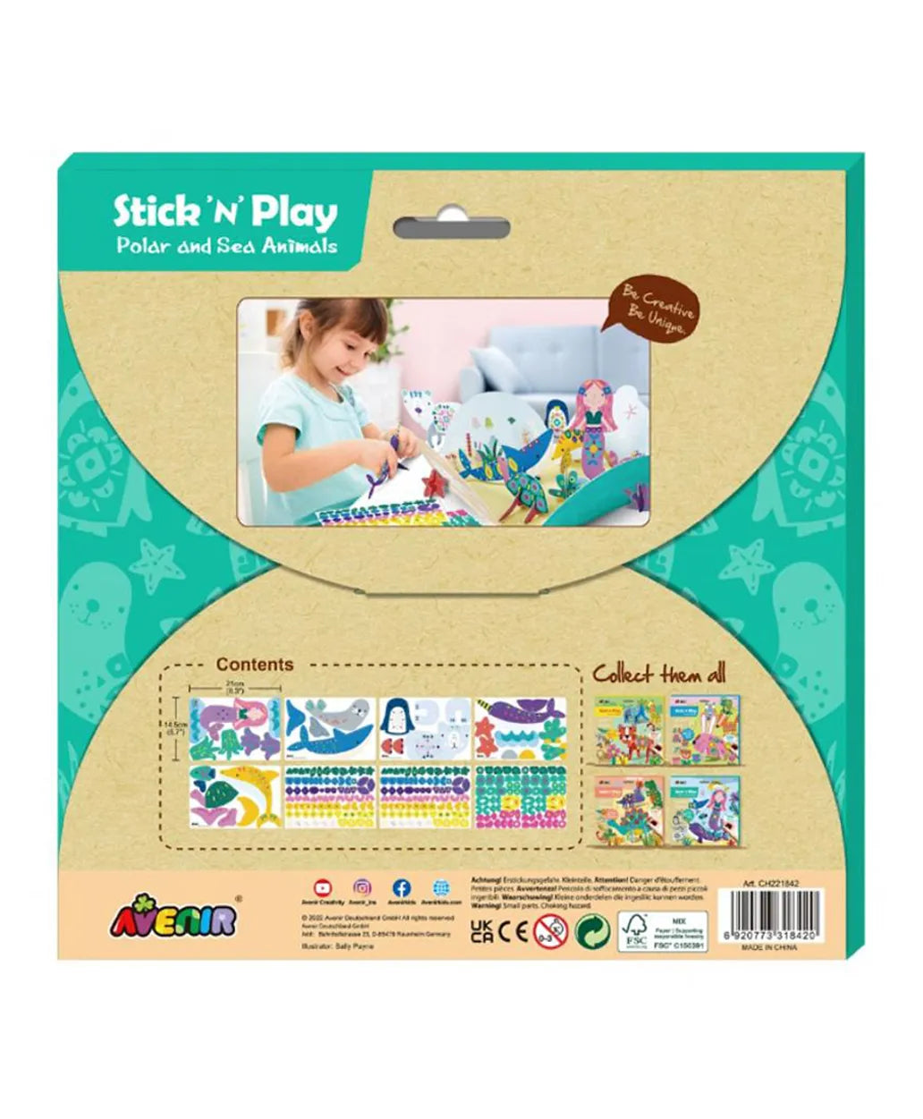 Avenir Stick 'N Play Series Kit - Polar & Sea Animals - Laadlee