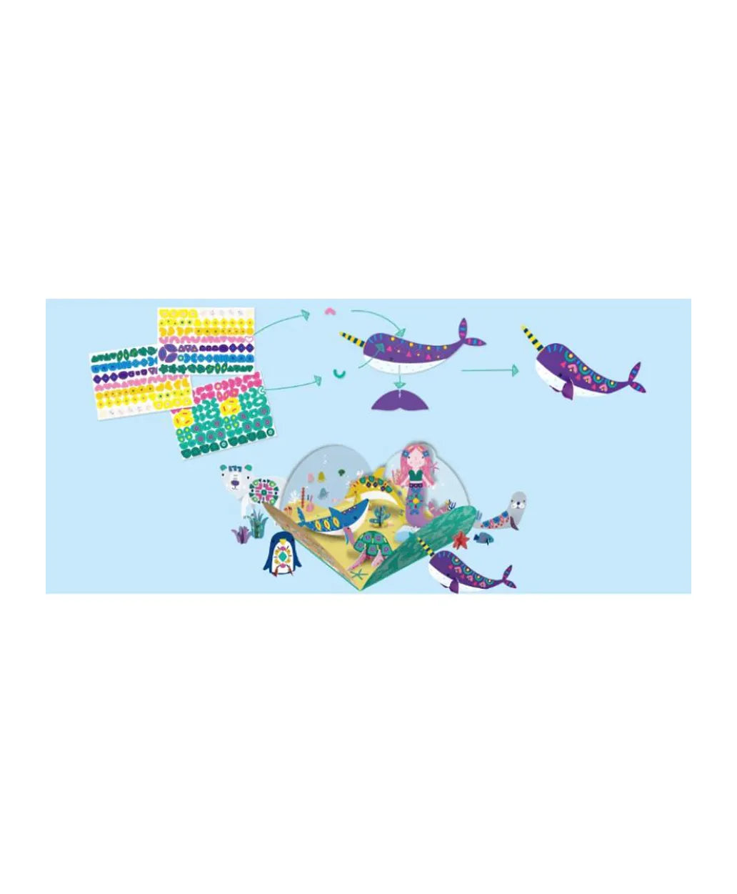 Avenir Stick 'N Play Series Kit - Polar & Sea Animals - Laadlee