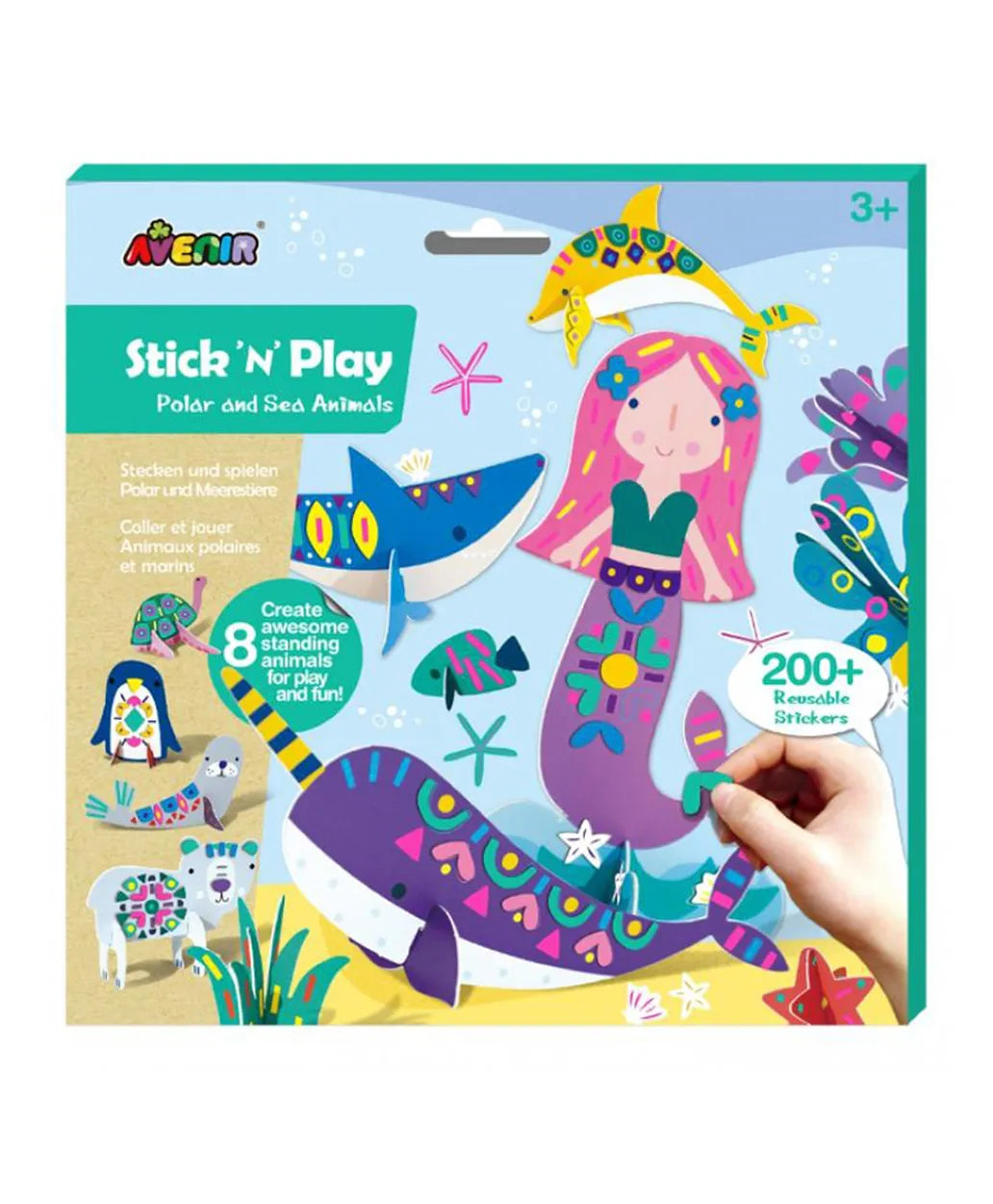 Avenir Stick 'N Play Series Kit - Polar & Sea Animals - Laadlee