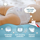 Yokosun Baby Diaper Pants, Size 3 - M (6-10 kg) 58 Pcs