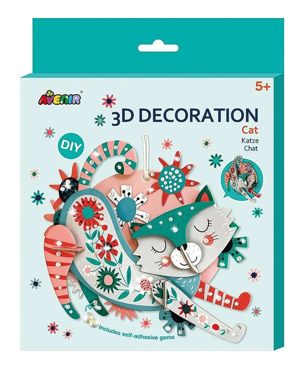 Avenir 3D Decoration Kit - Cat - Laadlee