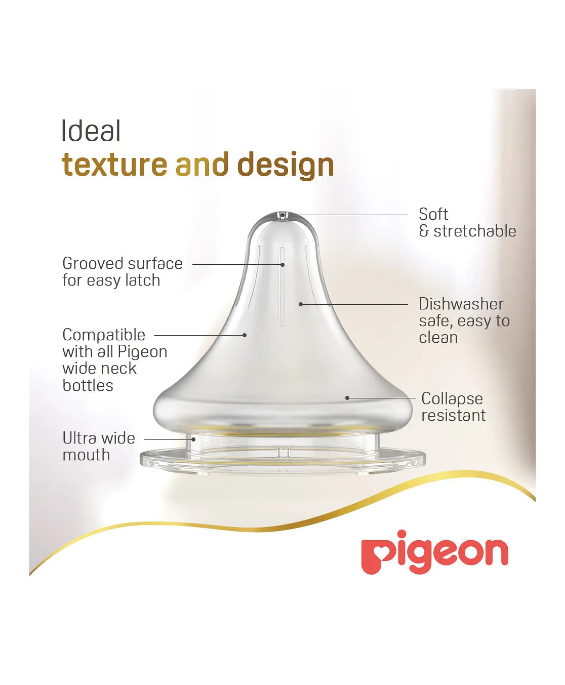 Pigeon Plastic Wide Neck Feeding Bottle 160ml  - Assorted