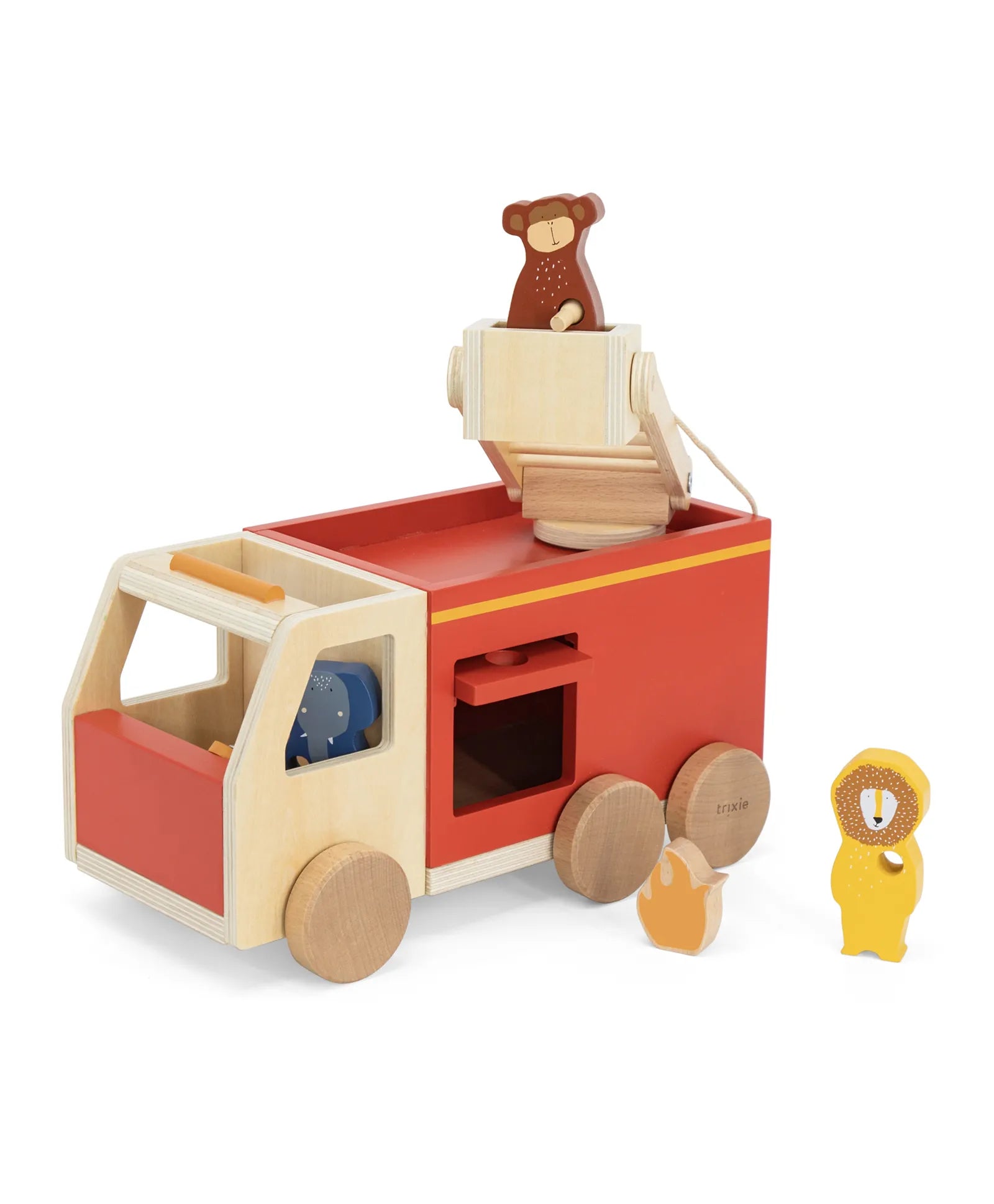 Trixie Wooden Fire Truck - Laadlee
