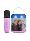 Disney Frozen Cylinder Karaoke Machine With Bluetooth Mic