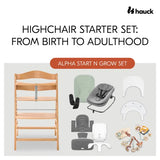 Hauck Alpha Start N Grow High Chair Bundle Set