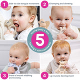 Bibado Teething Toy Dotty the Dinosaur- Fawn