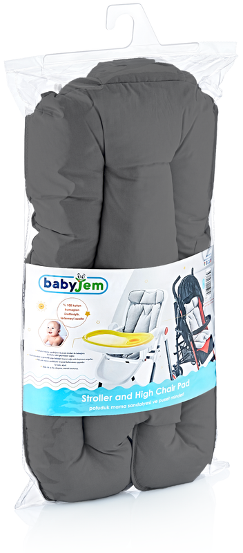 Babyjem Stroller & High Chair Cushion - Grey