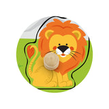 Viga Flat Puzzle With Big Wooden Knob - Wild Animals