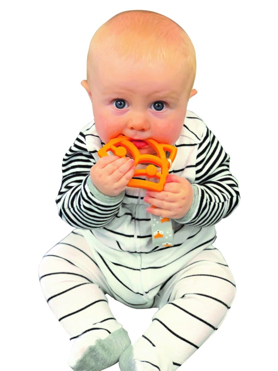 Malarkey Kids Teether Tether And Teether- Fox - Laadlee