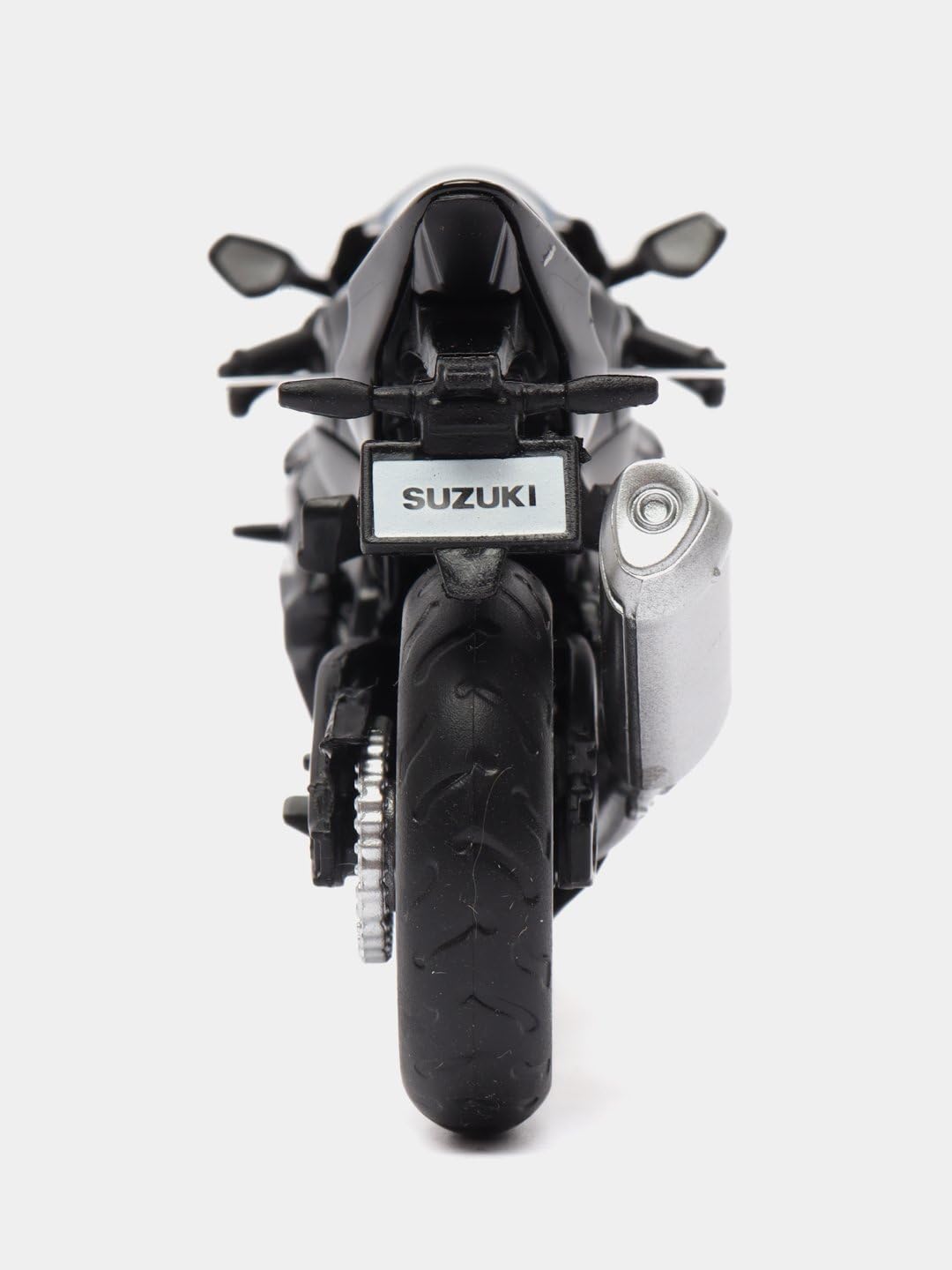 MSZ Suzuki GSX-R1000 Bike 1:18 Die-Cast Replica - Black - Laadlee