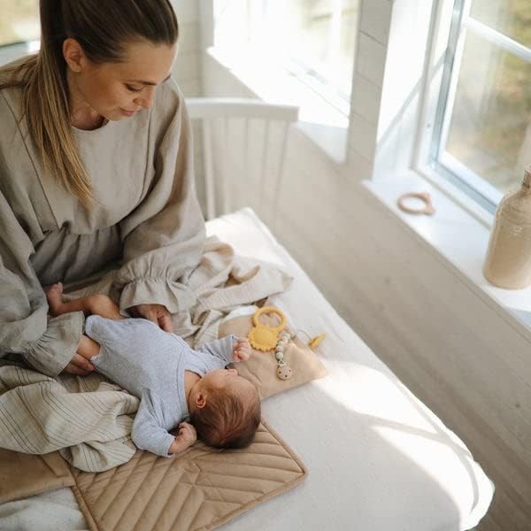 Mushie Portable Changing Pad Natural - Laadlee