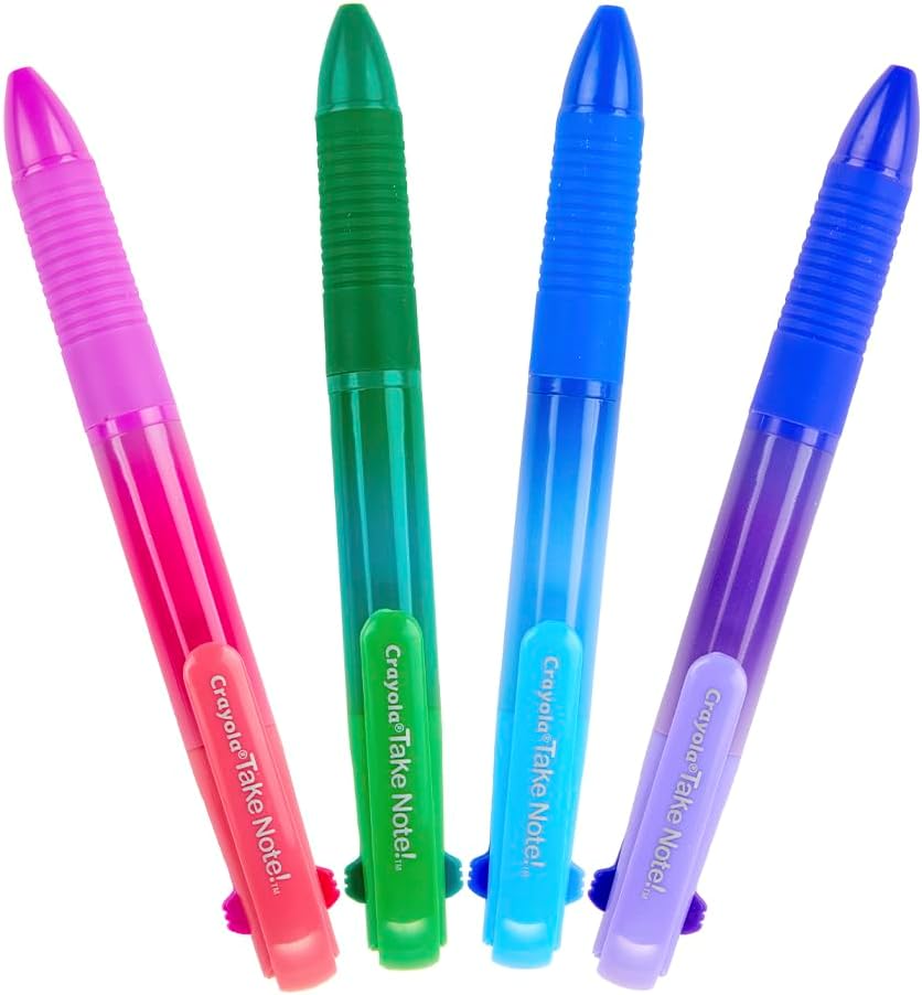 Crayola Take Note Washable Gel Pens Ombre - Pack of 4 - Laadlee