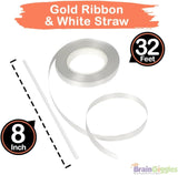 Brain Giggles Rose Gold 16 Inch Happy Birthday Foil Balloons Banner