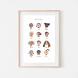 Mushie Poster Large Feelings - Laadlee
