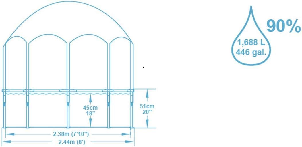 Bestway Pool Splash N Shade - 244X51