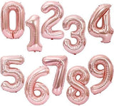 Brain Giggles 5 Number Foil Balloon 40inch - Rose Gold