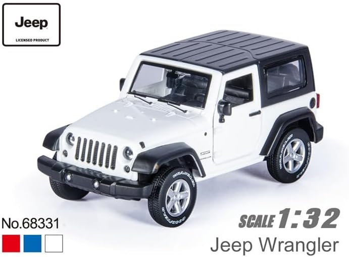 MSZ Jeep Wrangler 1:32 Die-Cast Replica - White - Laadlee