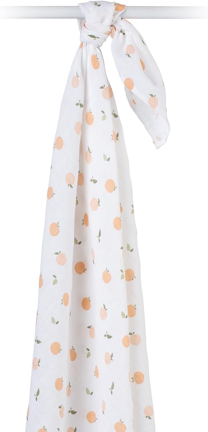 Lulujo Muslin Large Swaddle - Peaches