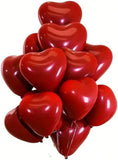 Brain Giggles 10 Inch Heart Shaped Red Balloons - Set of 20