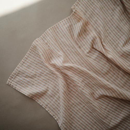 Mushie Swaddle - Natural Stripe - Laadlee