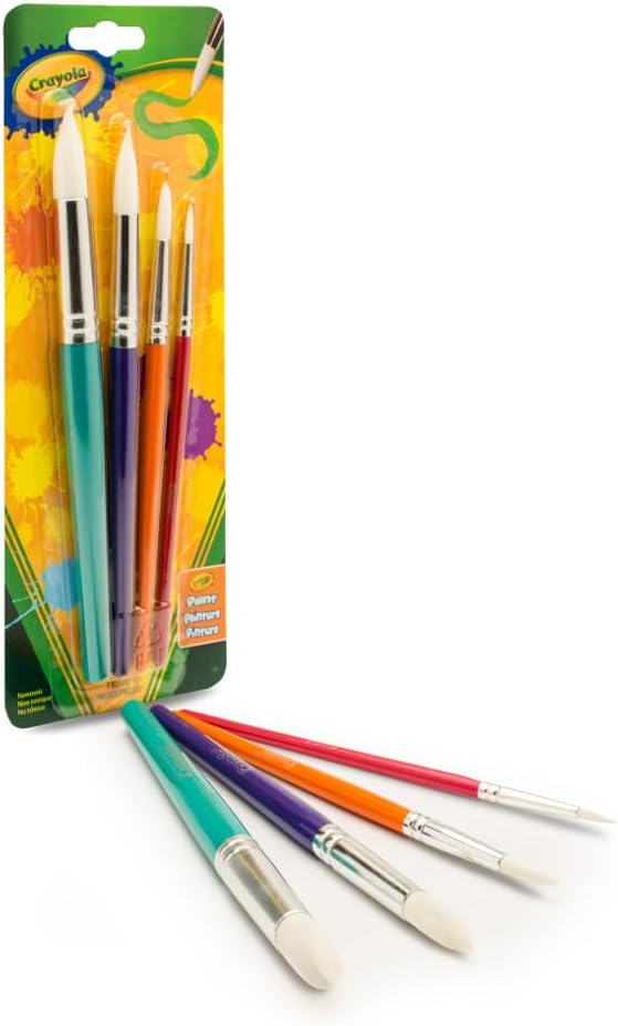 Crayola Round Brush Set - Pack of 4 - Laadlee