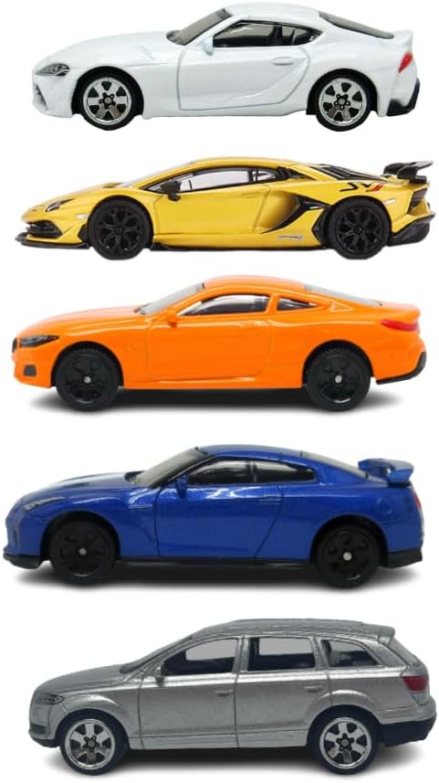MSZ Exceptional Series Car 1:64 Die-Cast Replica - Supra, Aventador, BMW, Audi, GT-R (5pcs) - Laadlee