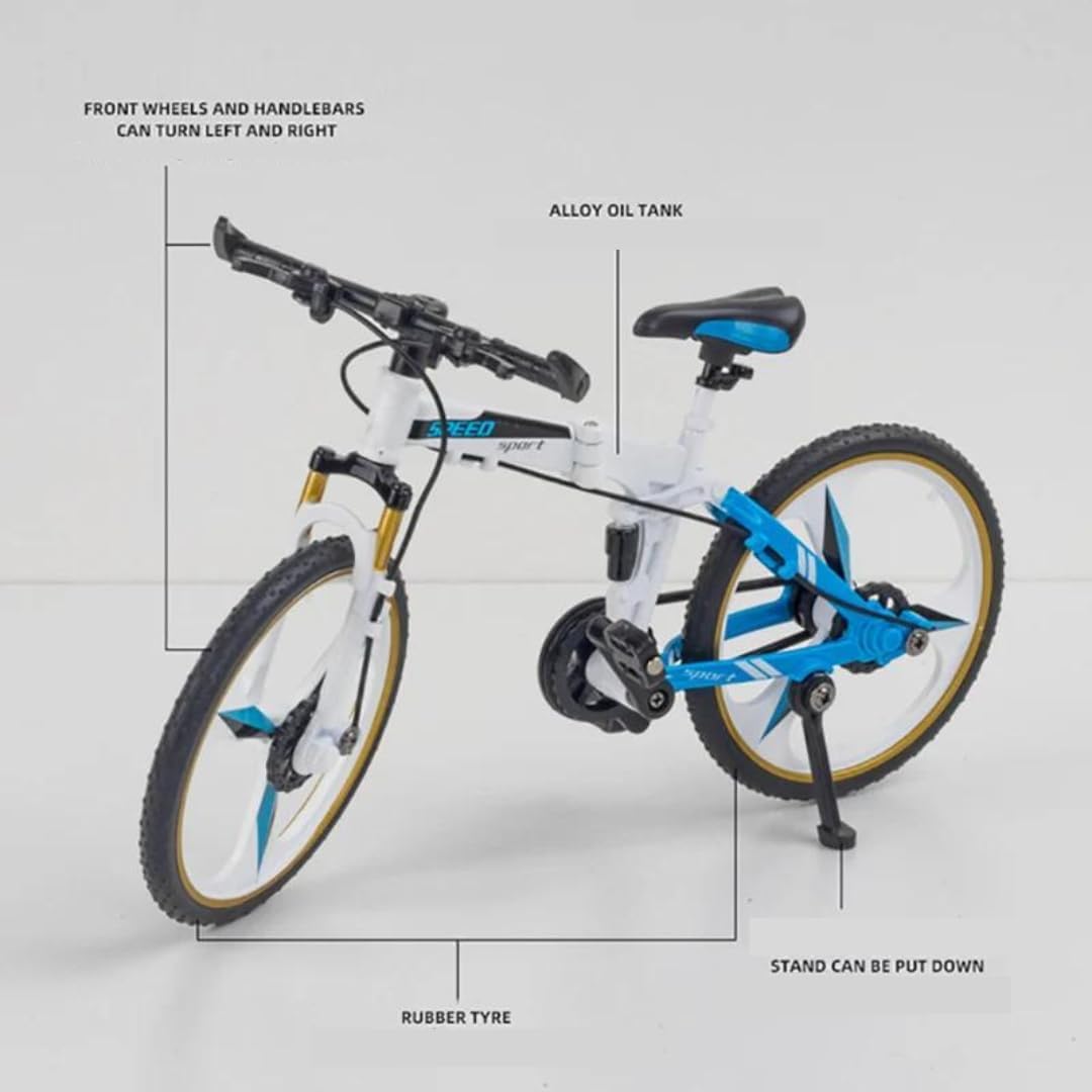 MSZ Pegasus Bicycle 1:10 Die-Cast Replica - White - Laadlee