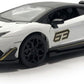 MSZ Lamborghini Aventador SVJ Car 1:32 Die-Cast Replica - White - Laadlee